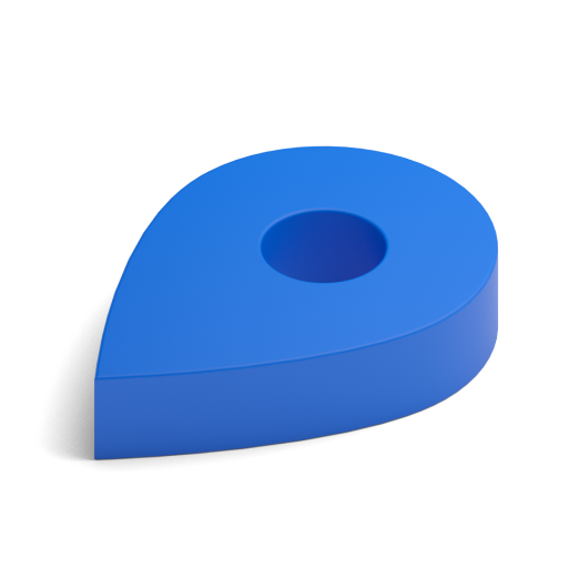 blue pin